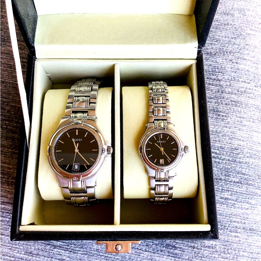 Man’s and Women’s GUCCI watch set 💙❤️ - Picture 16 of 16